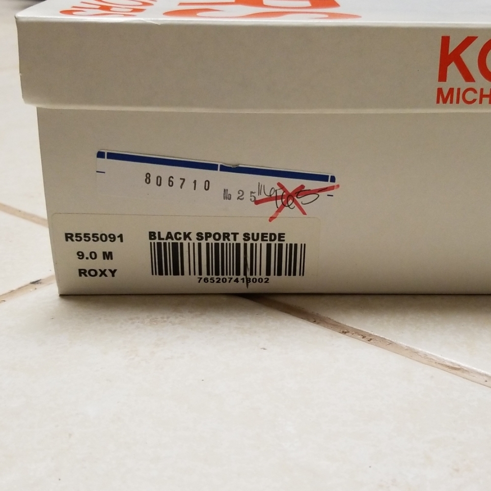 KORS Michael Kors Black Suede Roxy Mules Size 9M - Picture 6 of 6